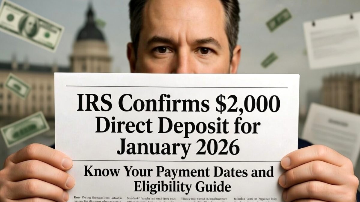 IRS Confirms $2,000 Direct Deposit for January 2026